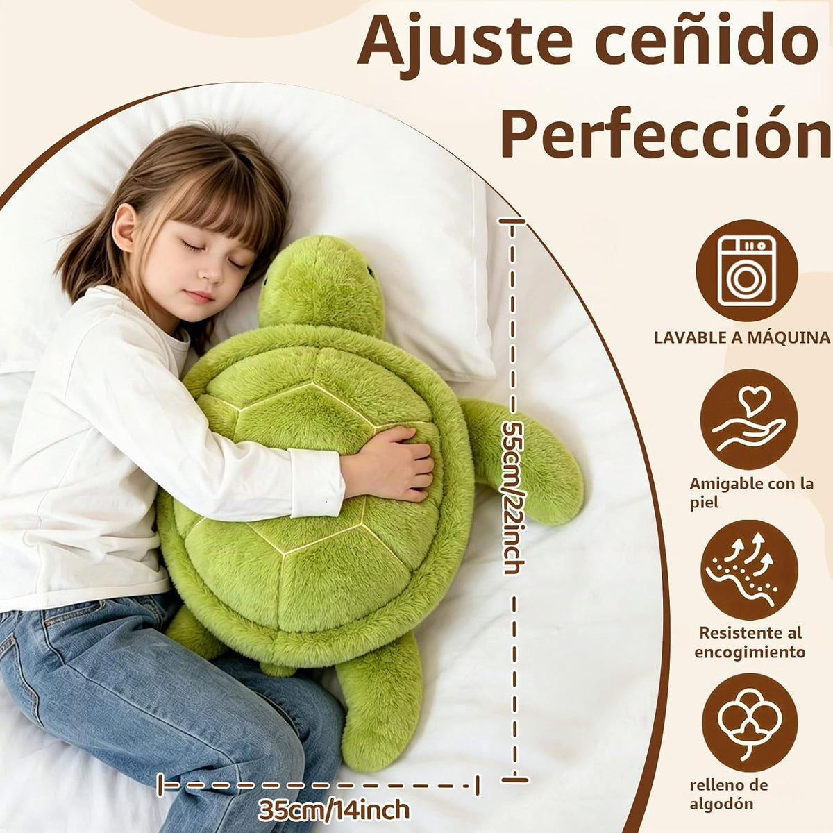 HAIJUNYA Animales con peso de tortuga de 22 pulgadas, 4.5 libras, j...
