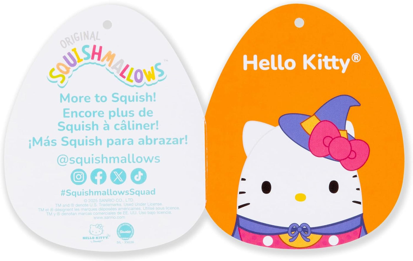 Squishmallows Sanrio Original 12in Halloween 2025 Hello Kitty - Pel...