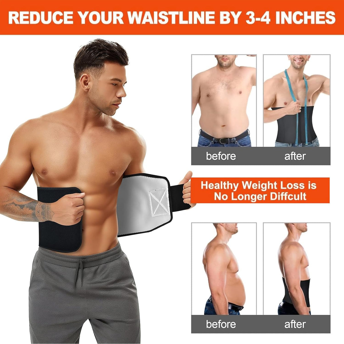 AMZBOSS Entrenador de cintura para mujeres y hombres, Entrenador de...