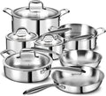 Juego de utensilios de cocina de acero inoxidable de 3 capas de 11...