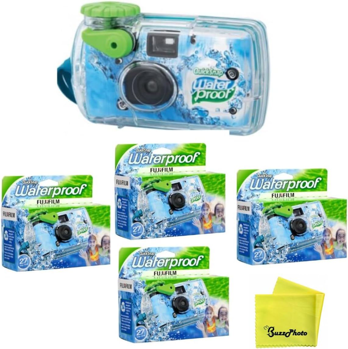 Fujifilm QuickSnap 800 - Cámara desechable impermeable de 1.378 in...