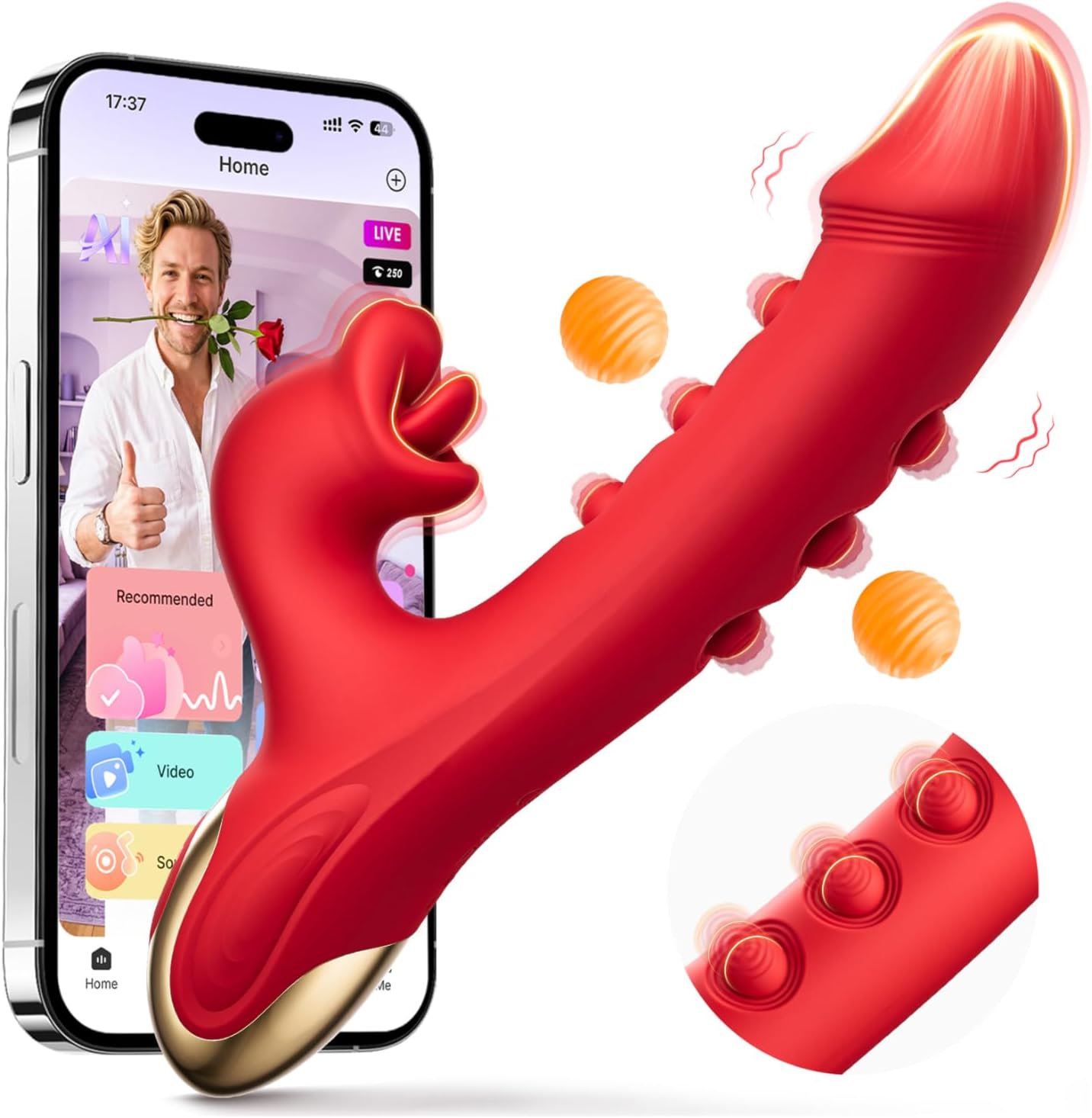 Toendi - Juguete sexual con vibrador de conejo para mujeres, juguet...