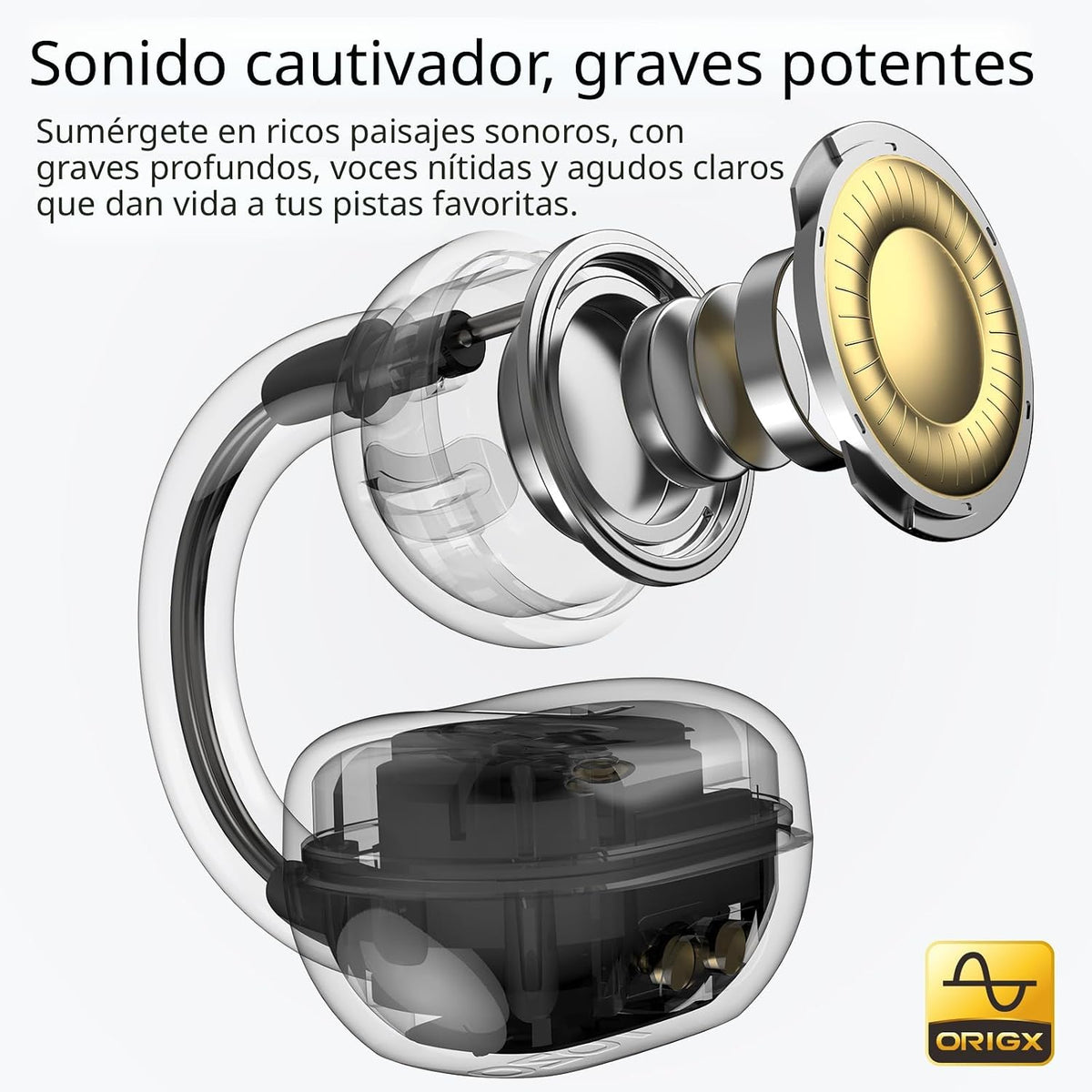 TOZO OpenEarRing - Auriculares de oreja abierta 40H Bluetooth 5.4 l...
