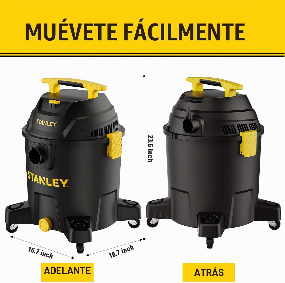 STANLEY SL18701P-10A Aspiradora húmeda\/seca, 10 Galones 6.0 con pi...