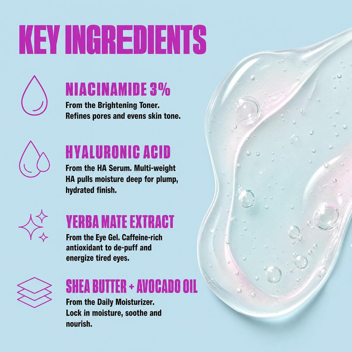 Good Molecules The Daily Essentials Set de cuidado de la piel de 4...