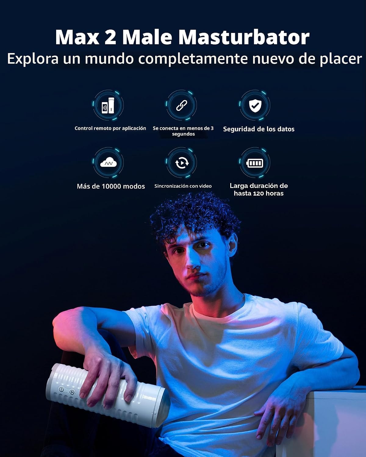 LOVENSE Max 2 Masturbador automático masculino juguete sexual para...