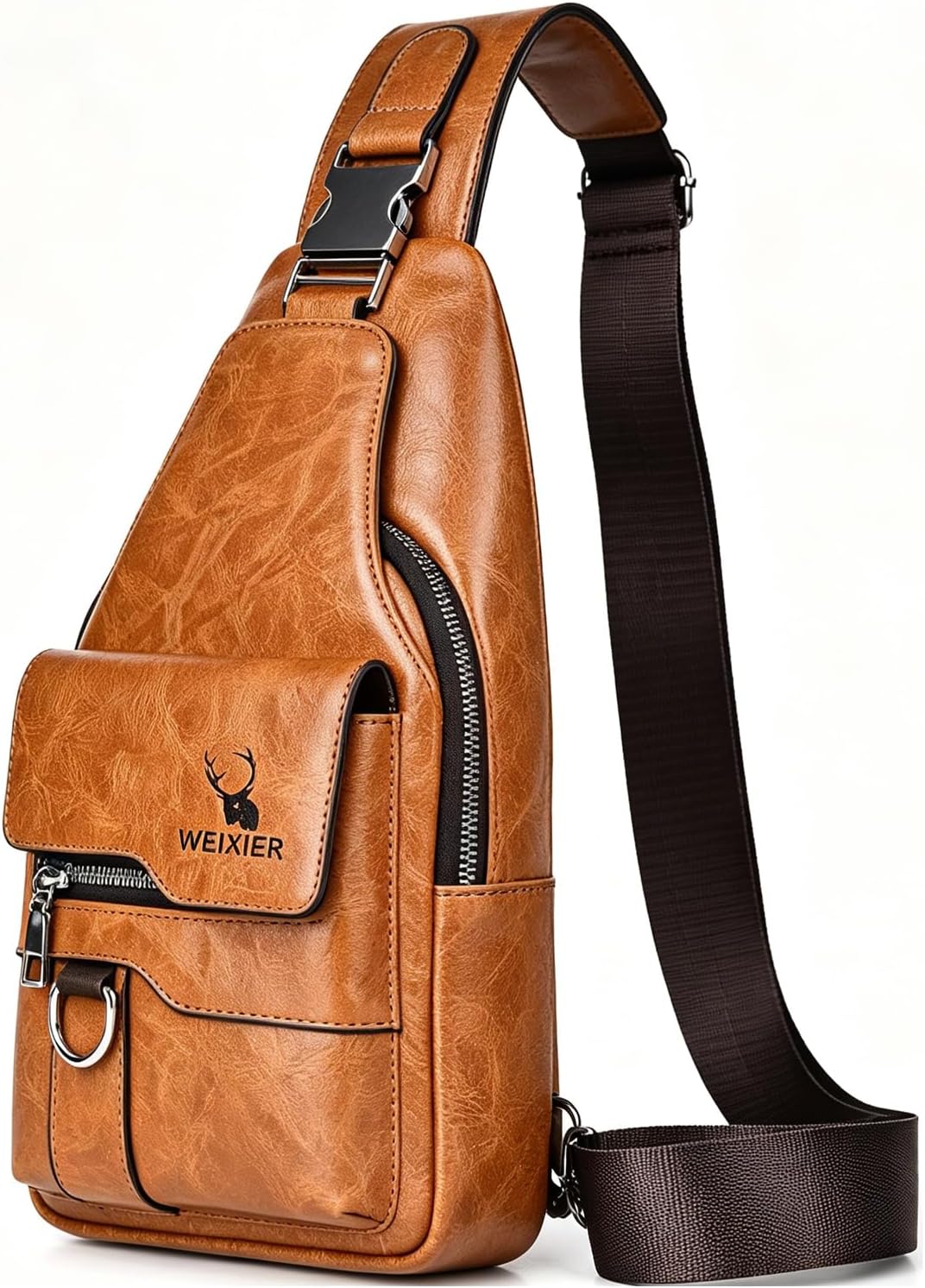 ANPTER Bolso bandolera para hombre, bolso cruzado en el pecho, de p...