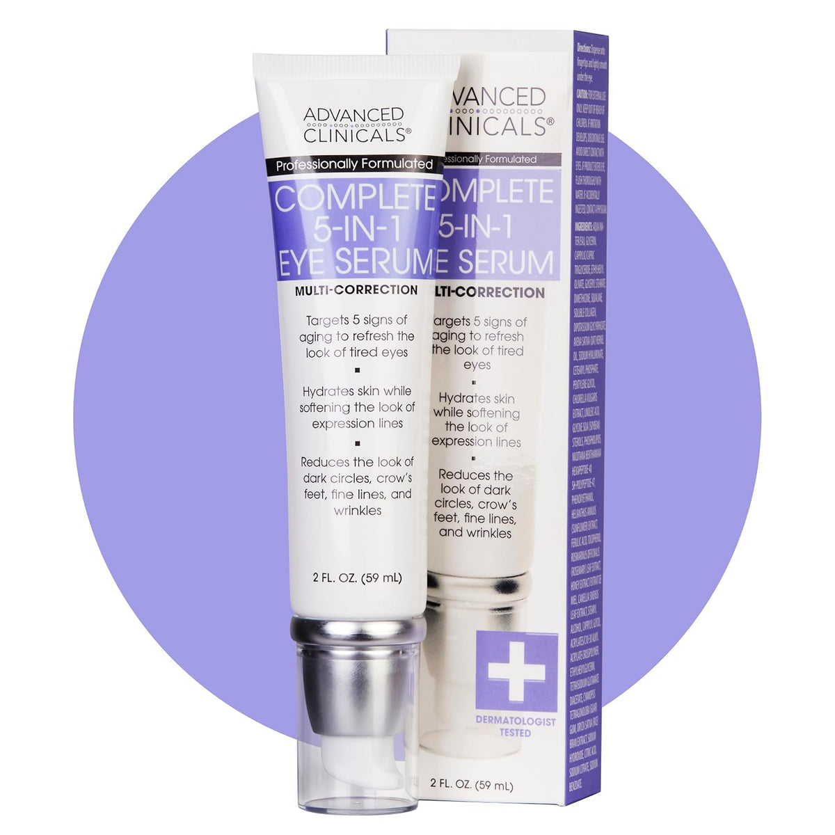Advanced Clinicals Suero para ojos 5 en 1 | Multi-beneficio visible...