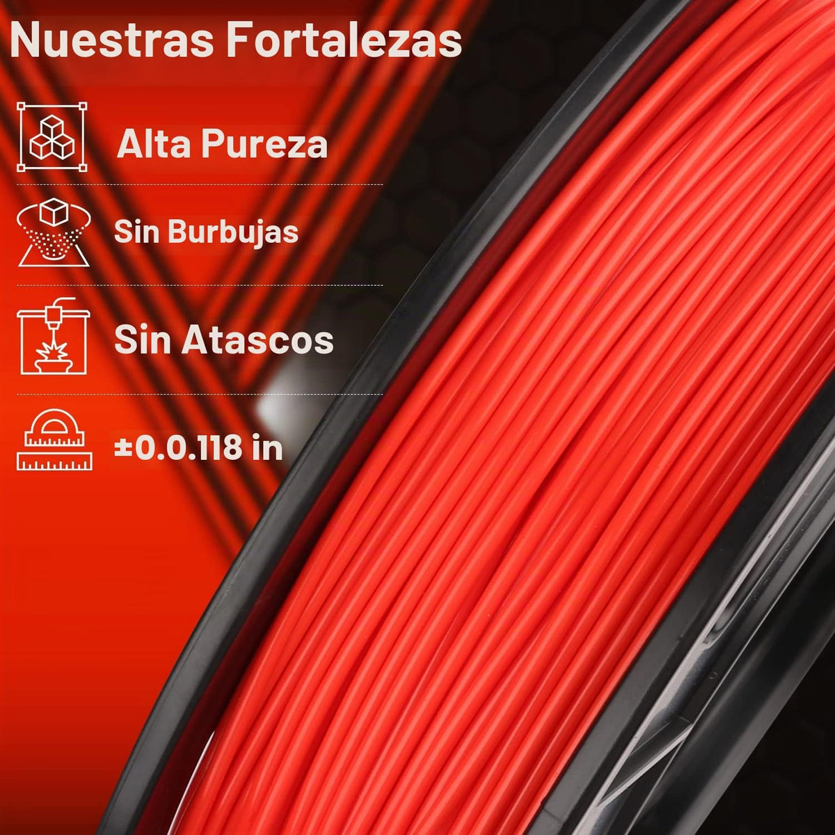 AMOLEN \u2013 Paquete de filamento para impresora 3D de PLA, de 1\/...