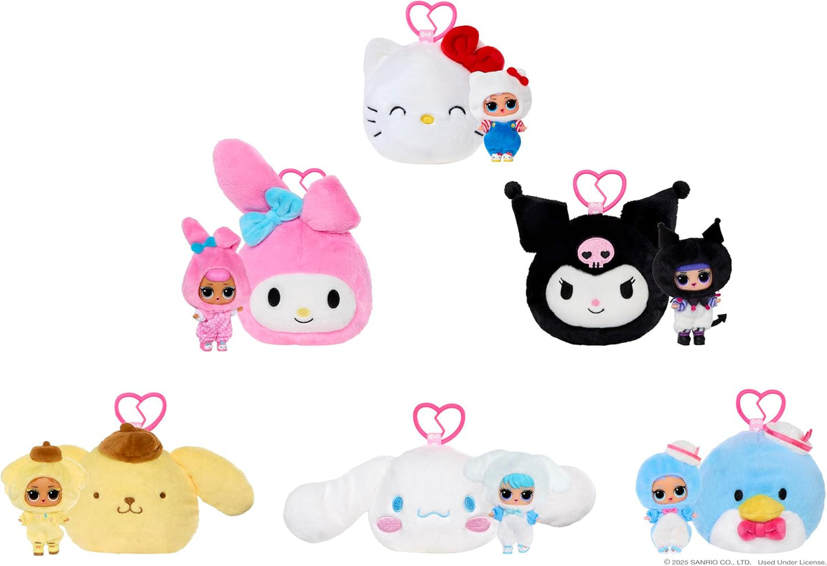 LOL Surprise Loves Hello Kitty and Friends - Peluche reversible con...