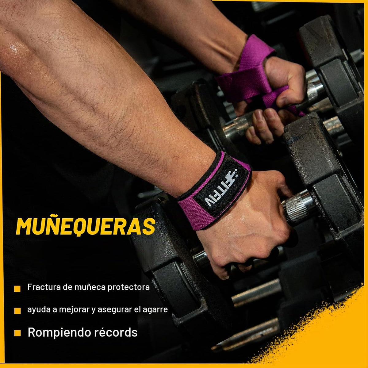 FITFIV Correas de levantamiento para levantamiento de pesas, correa...
