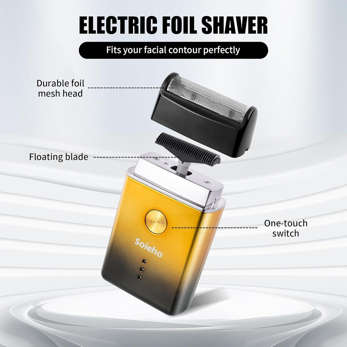 Soieho Cortadora de pelo para hombres, set de cortadora de pelo ina...