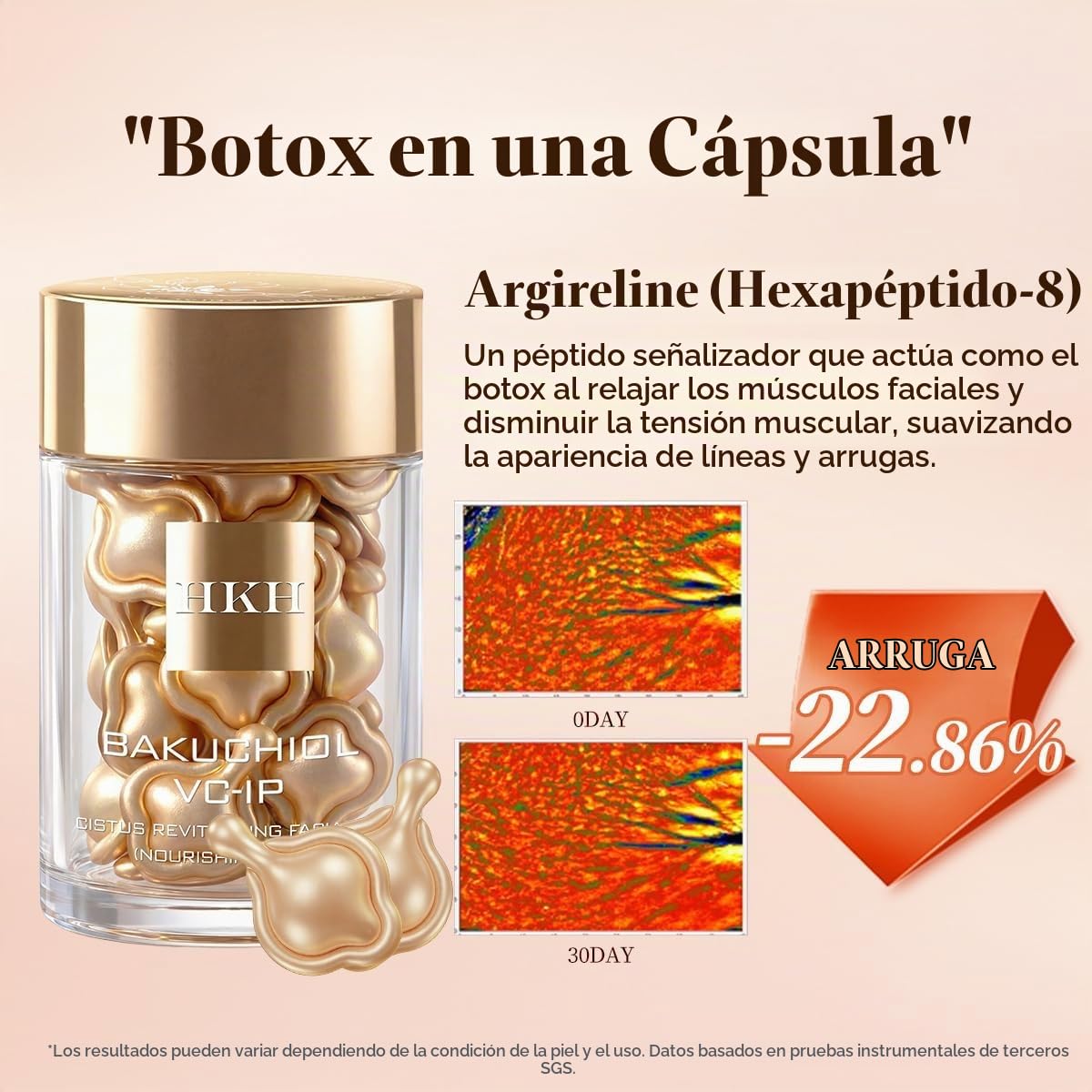 HKH Bakuchiol Plant Retinol Capsule Serum 30 Cápsulas (Luz+Masajead...