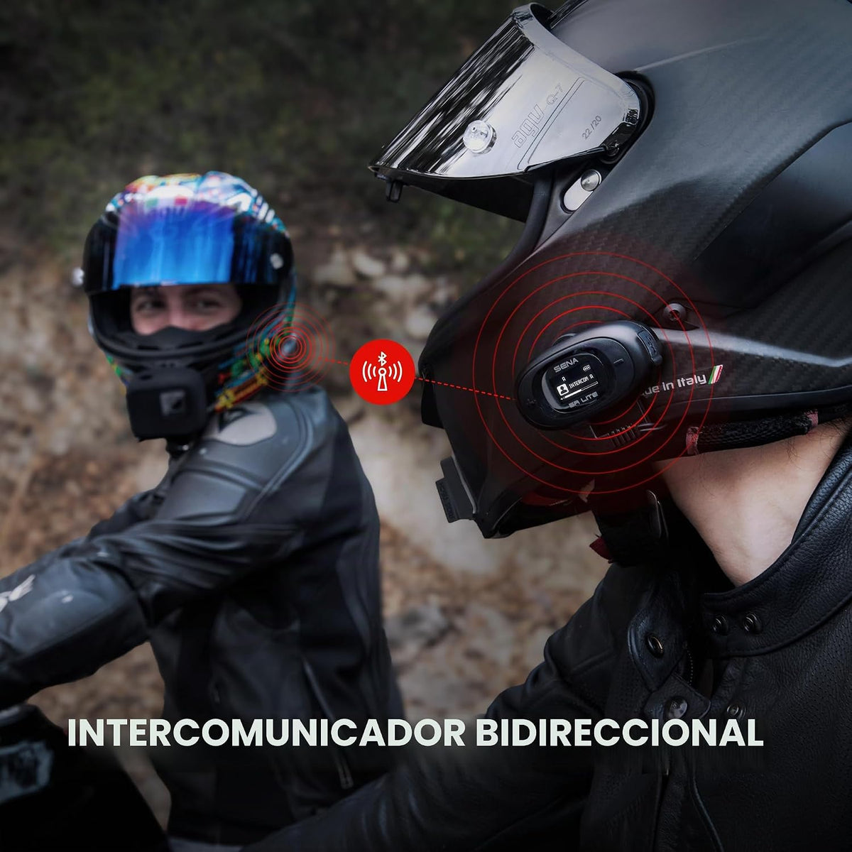Sena 5R LITE Auriculares de intercomunicador Bluetooth de dos vías...