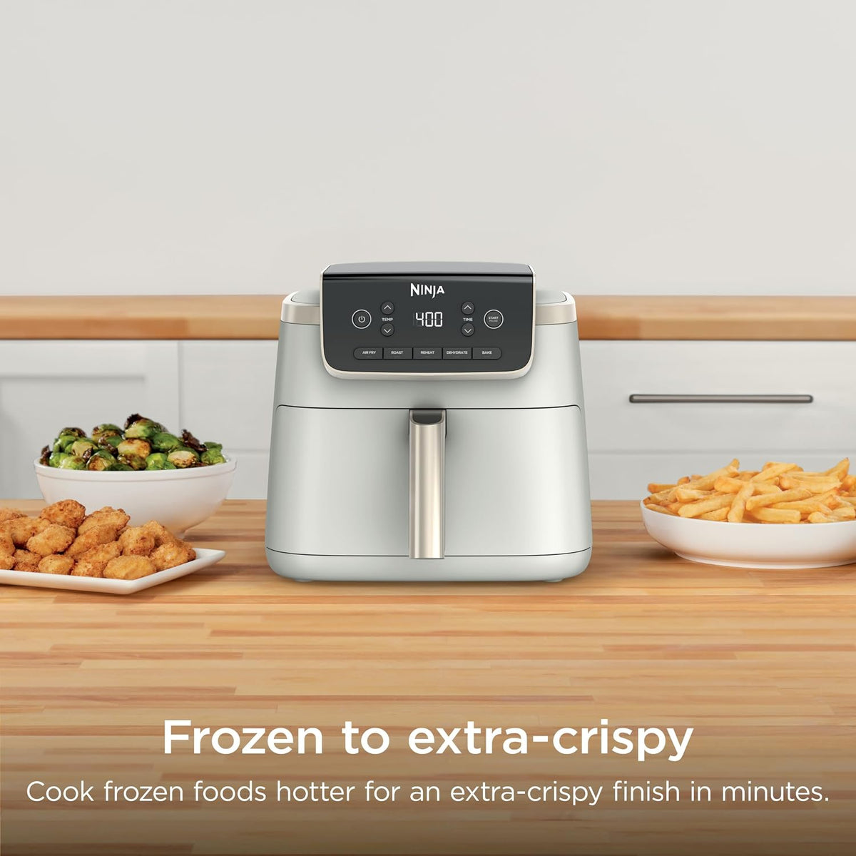 Ninja Air Fryer Pro, 5 cuartos de galón, 5 en 1, hueso y champán ex...