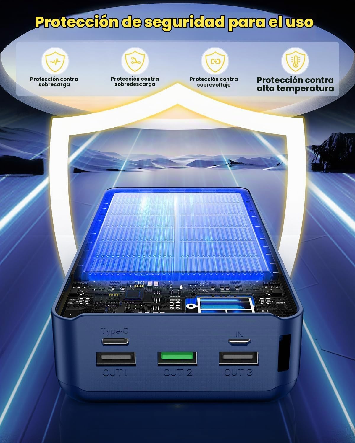 Cargador portátil Power Bank 60000mAh, banco de batería, cargador d...