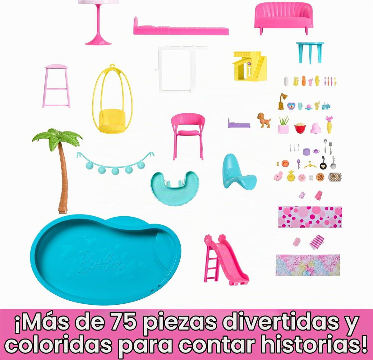 Barbie Juego de casa de muñecas Dreamhouse y accesorios temáticos |...