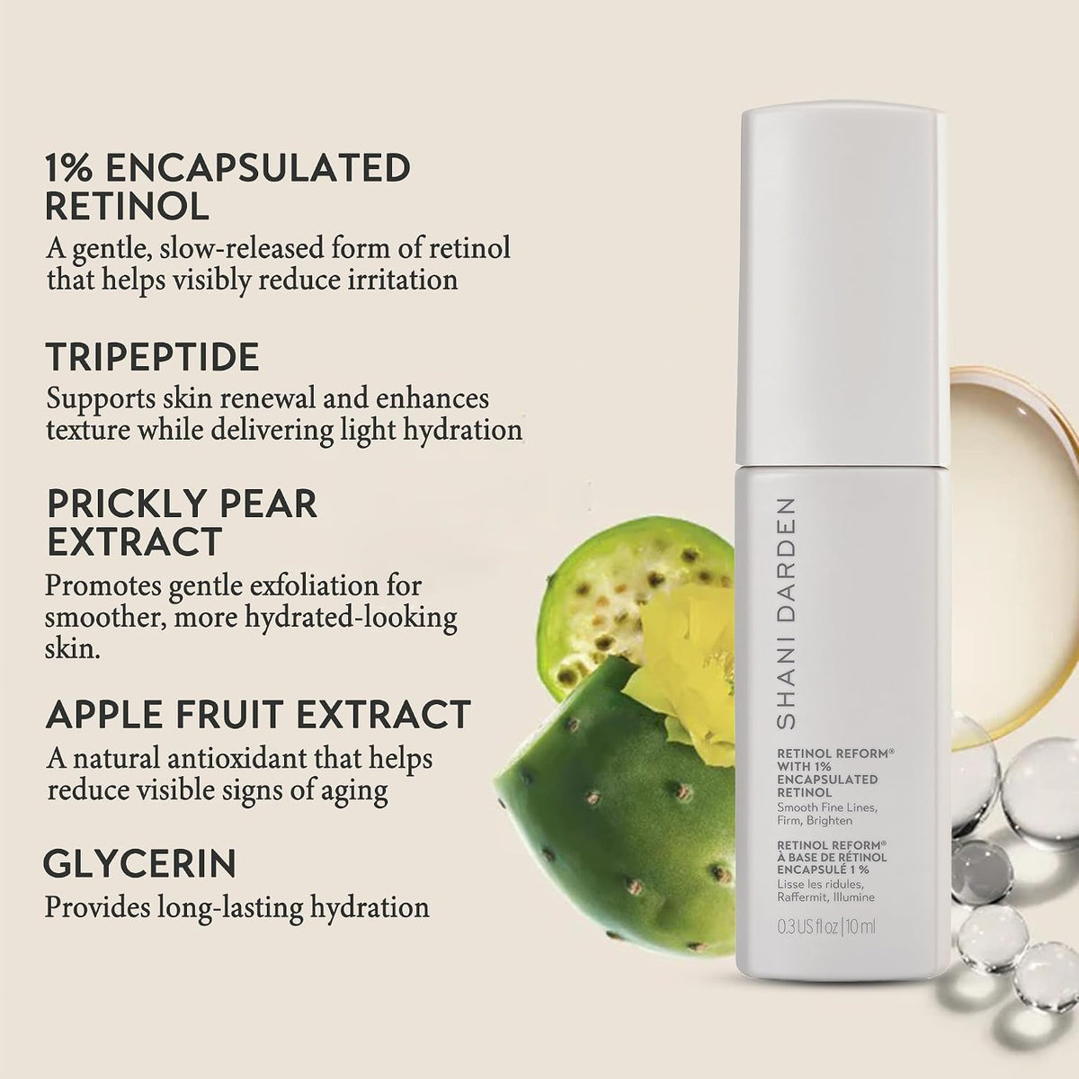 Shani Darden Skincare Retinol Reform con suero de retinol encapsula...