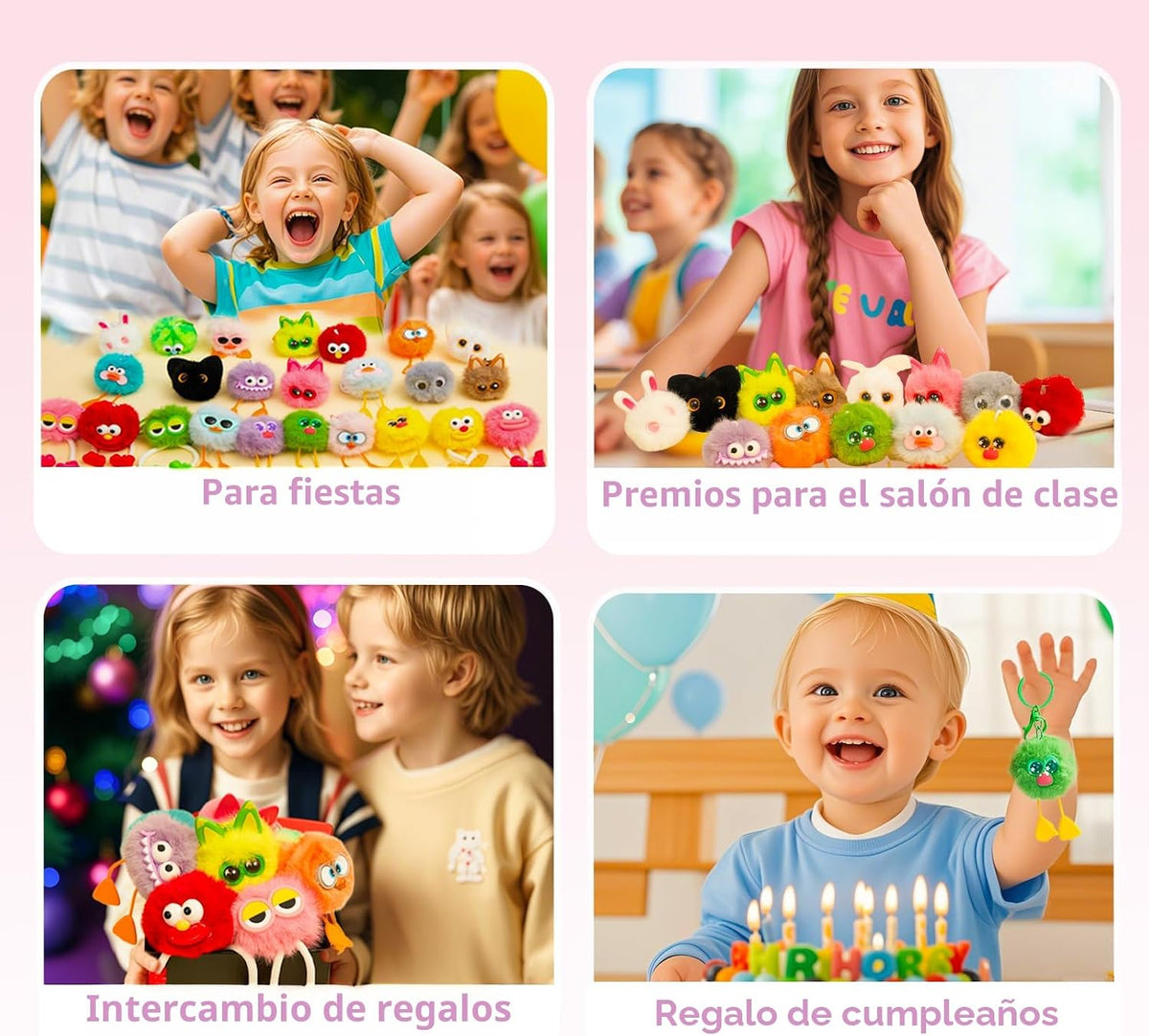 OMyFav 24 llaveros para niños, rellenos de huevos de Pascua para ni...