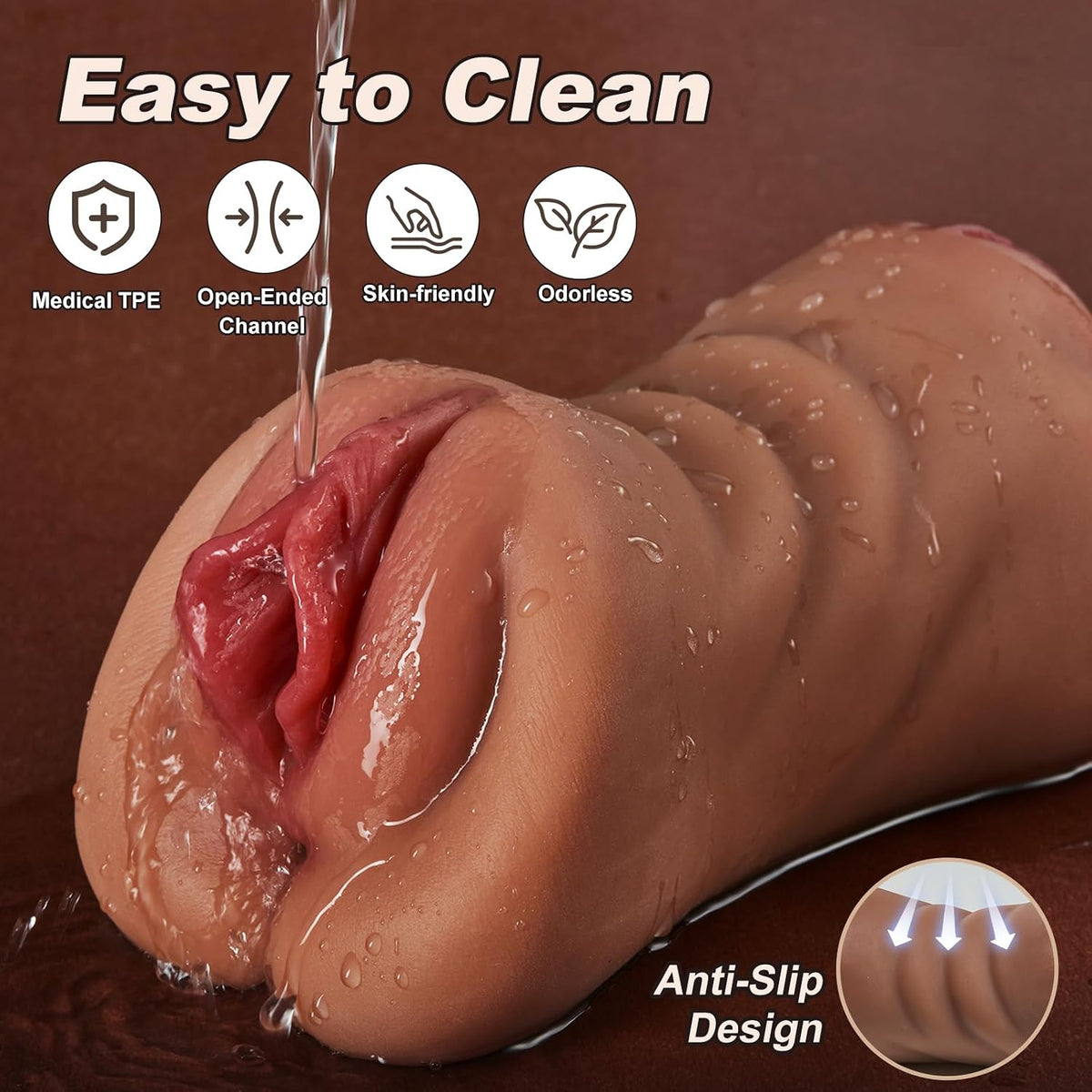 Masturbador masculino de bolsillo 4 en 1 mamada realista Stroker |...