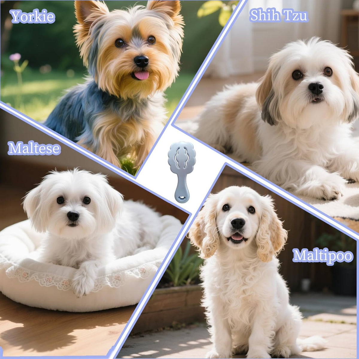Cepillo de cerdas suaves en forma de nube para perros pequeños, dis...