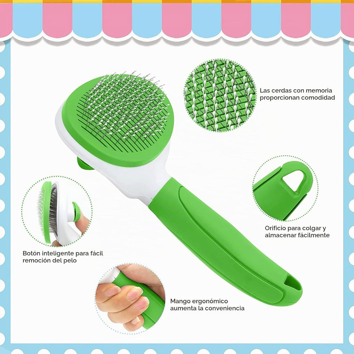 Cepillos para gatos de interior, cepillo para perros para muda de p...