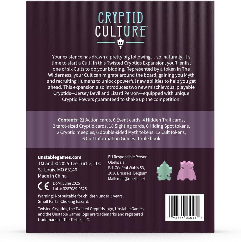 Unstable Games Twisted Cryptids Cryptid Culture Expansion Pack - Ju...