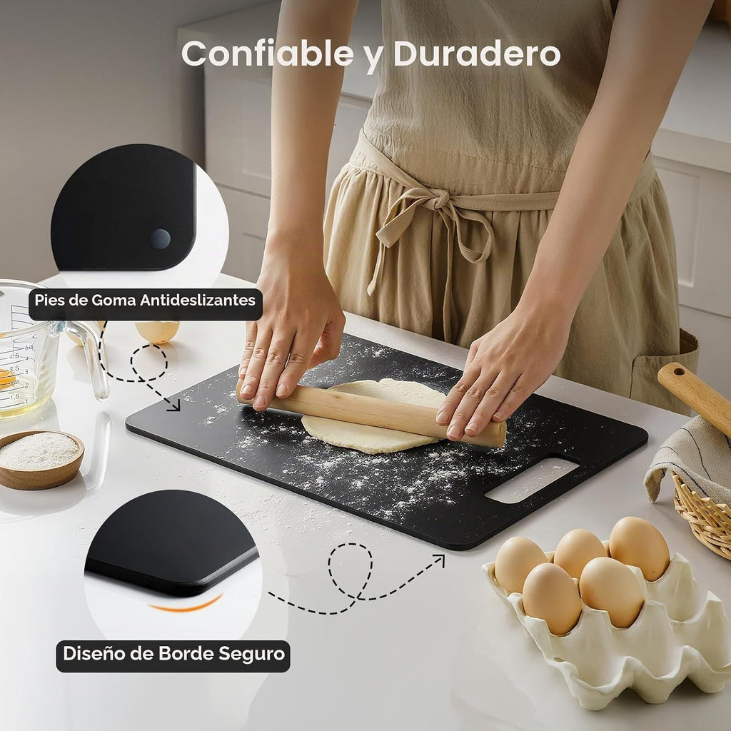 Culiex Juego de 2 tablas de cortar de fibra de madera, aptas para l...