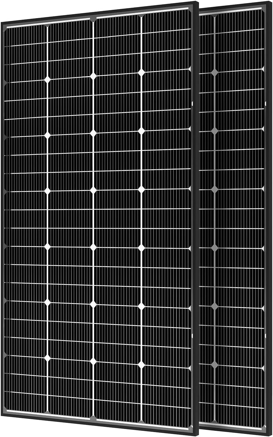 JJN Bifacial Panel Solar de 400 W, 16BB Tipo N 2 Pcs 200W 12V 25% A...
