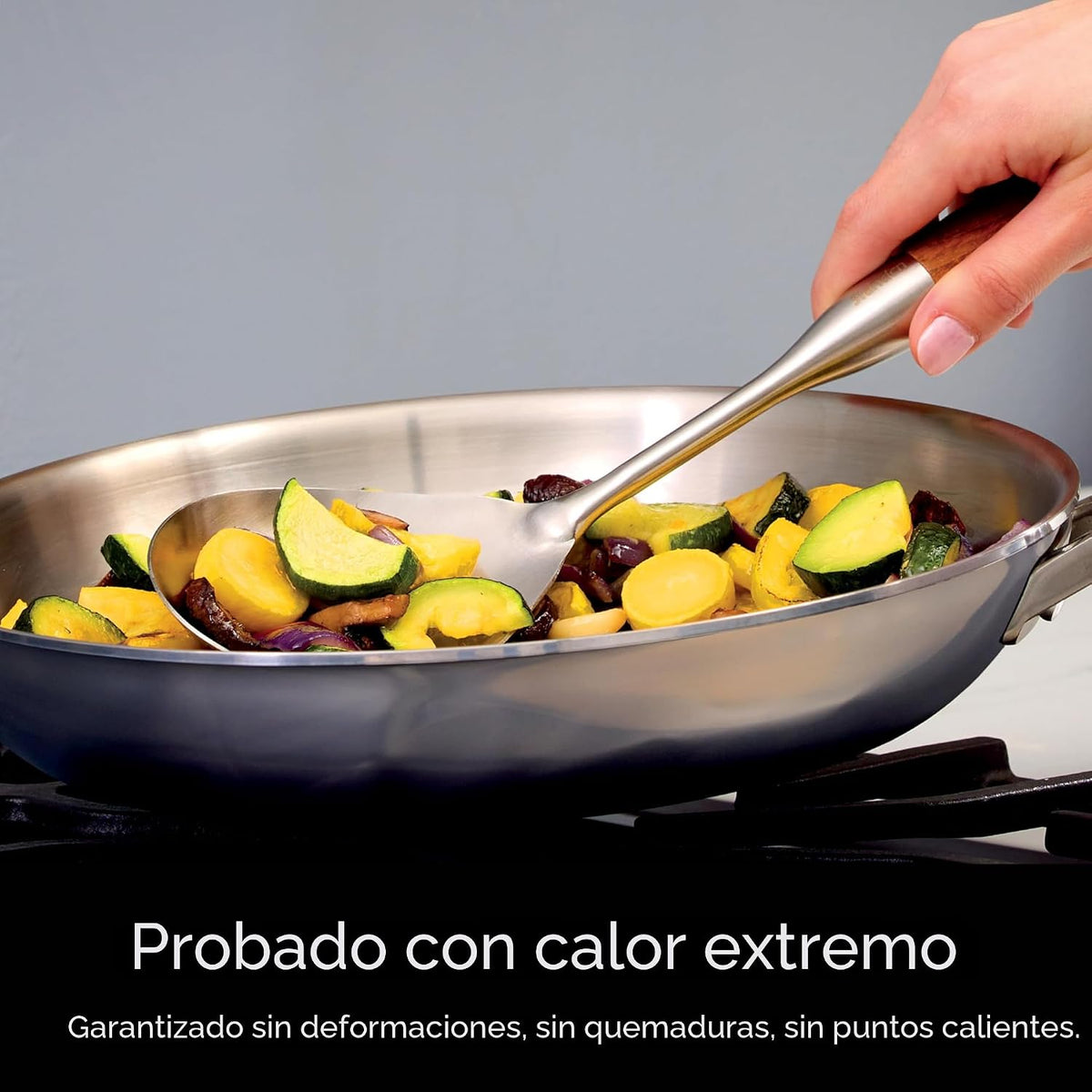 Ninja EverClad - Sartén de acero inoxidable de grado comercial de 2...
