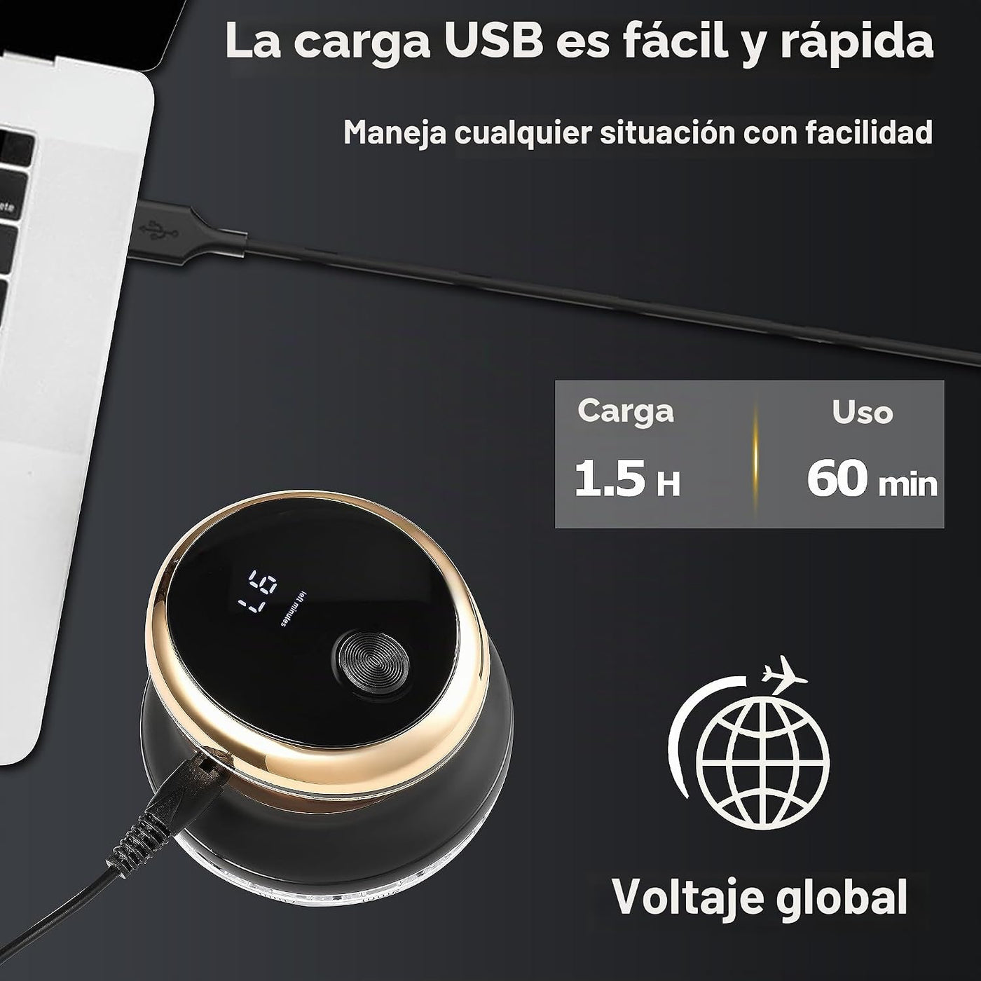 KEMEI Cortadora de pelo para hombre, kit de corte automático de pel...