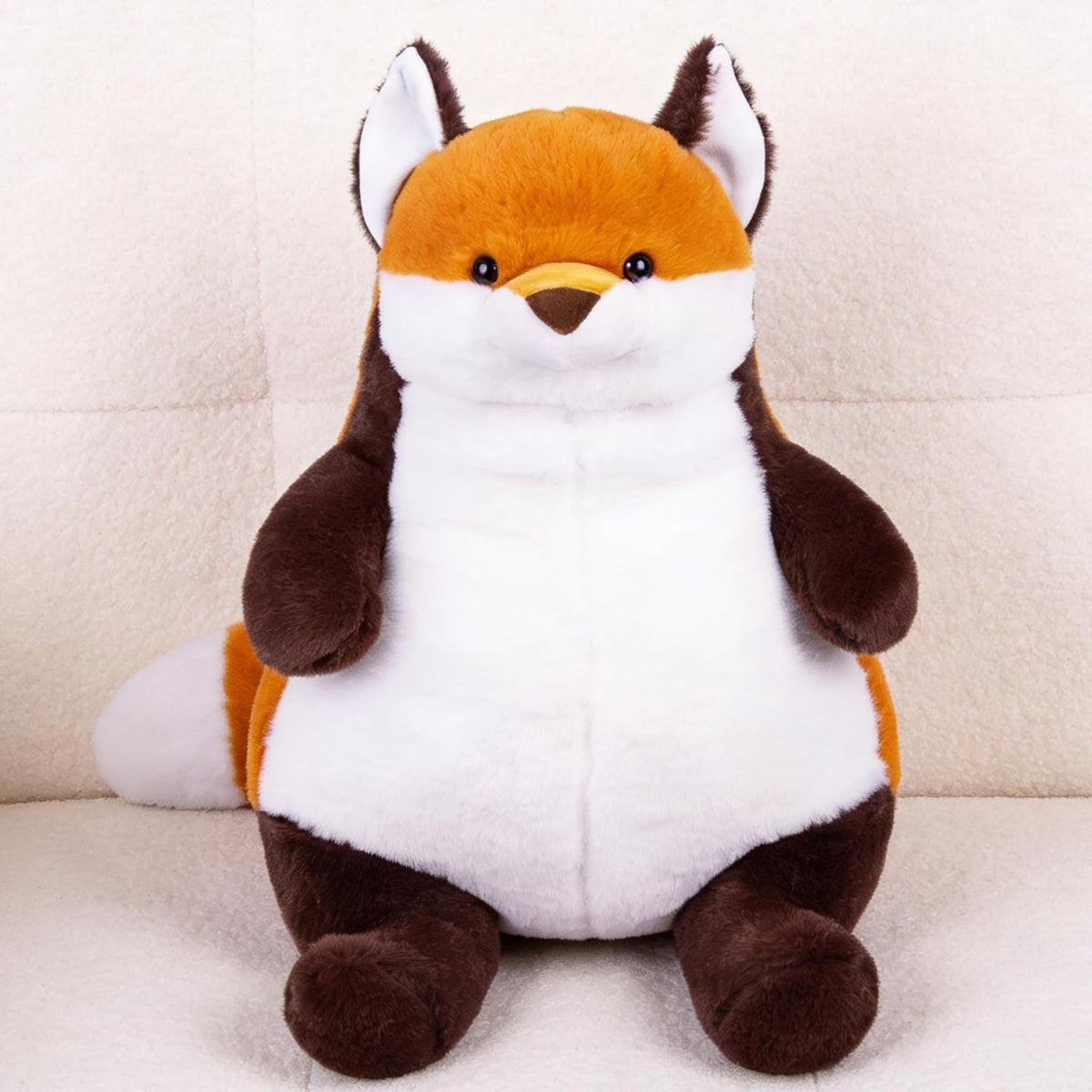 ARELUX Almohada gigante de peluche grande de zorro grande de 22 pul...