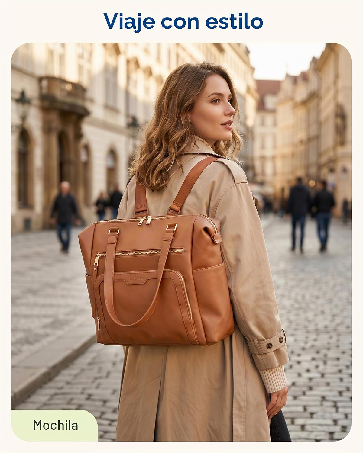 mommore Bolsa de pañales, bolsa de pañales grande con cambiador imp...