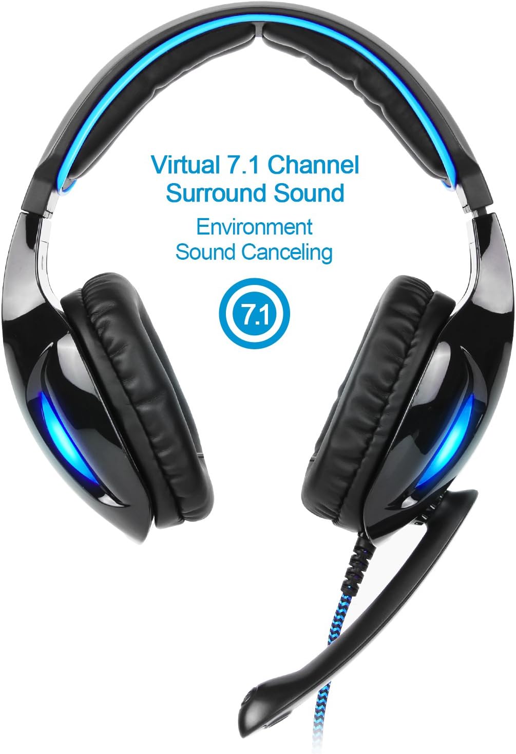SADES SA902 7.1 USB Auriculares de PC con sonido envolvente Auricul...
