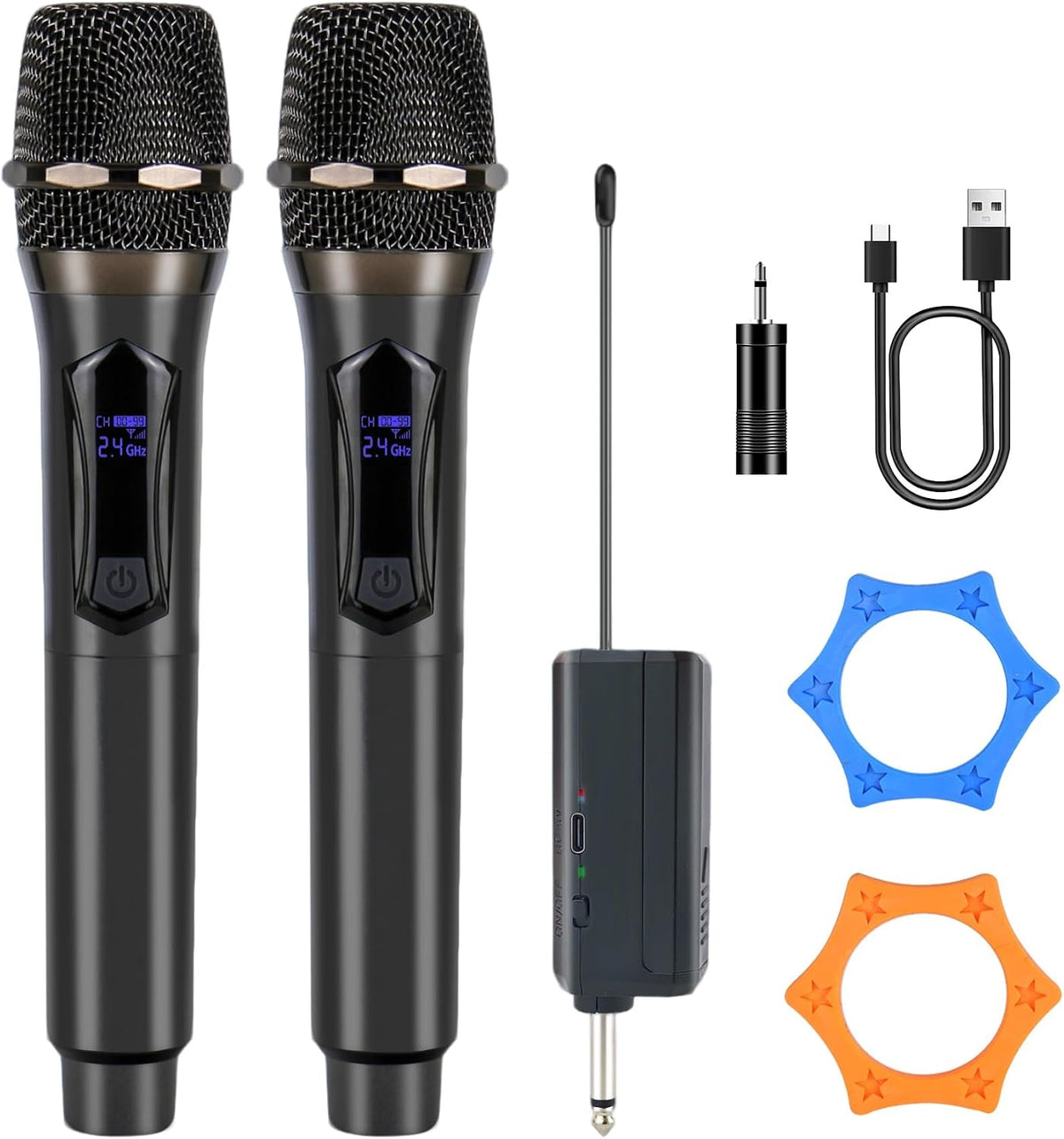 Micrófono de karaoke inalámbrico Micrófono dinámico Alcance de hast...