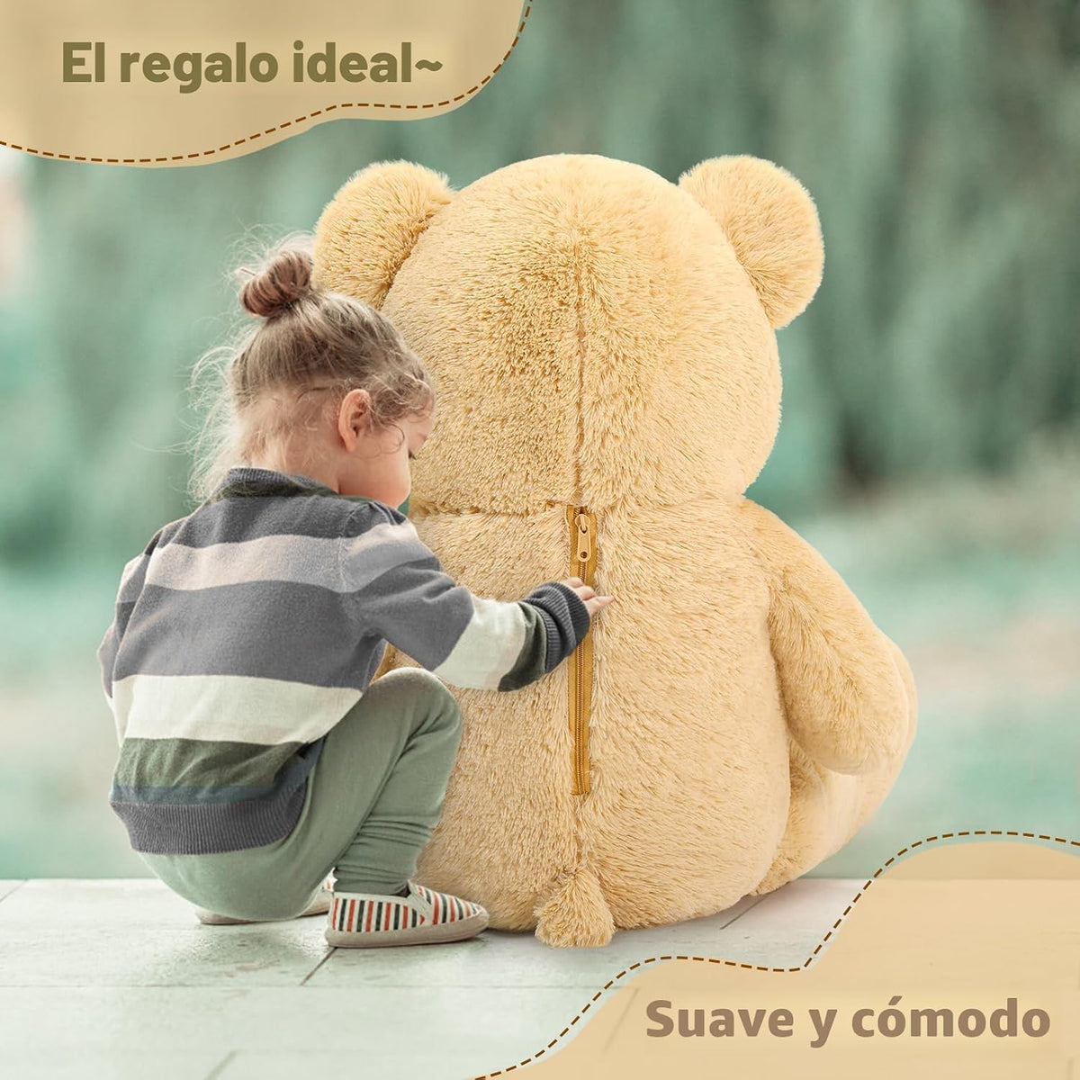 MaoGoLan Oso de peluche gigante de 47 pulgadas, regalo de juguete d...