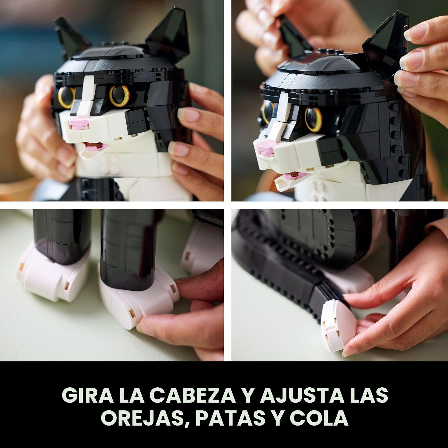 LEGO Ideas Tuxedo Cat - Juegos de construcción para adultos, mayore...