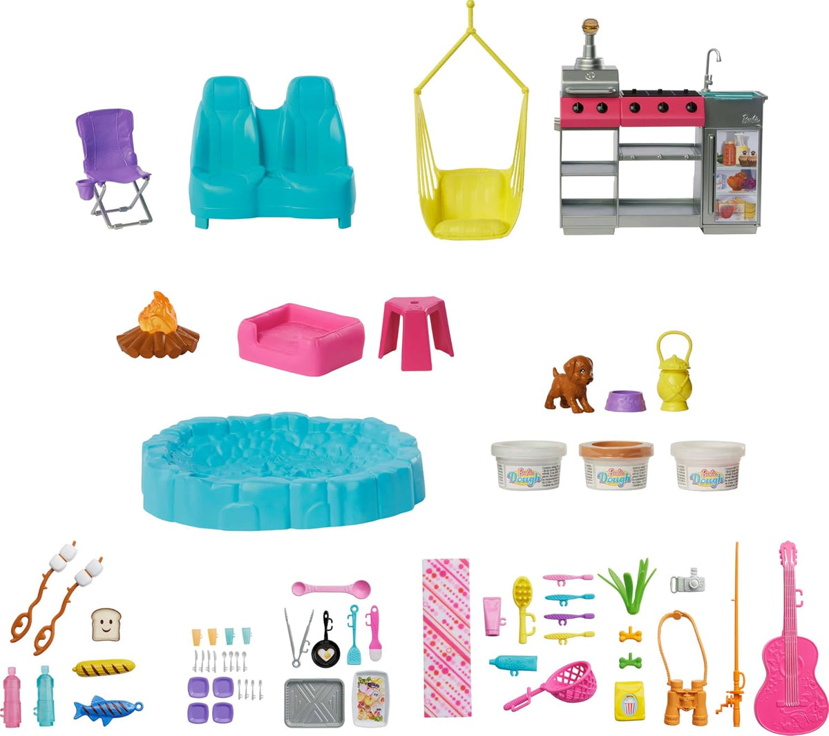 Barbie Dream Camper Playset, con accesorios para acampar | con tien...