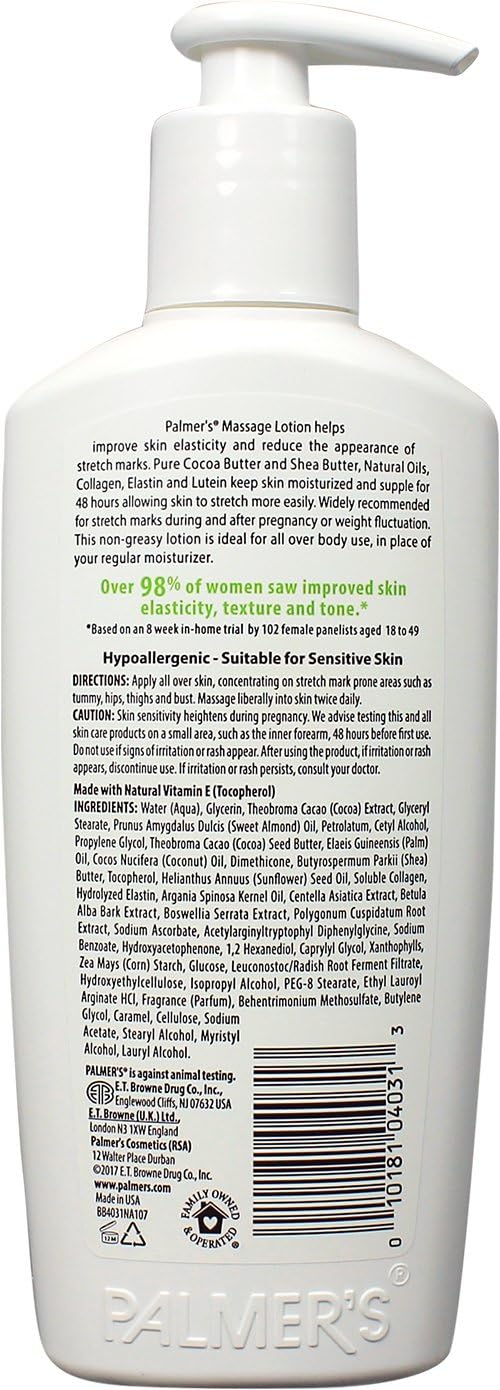 Crema de masaje con fórmula de manteca de cacao Palmer's para e...