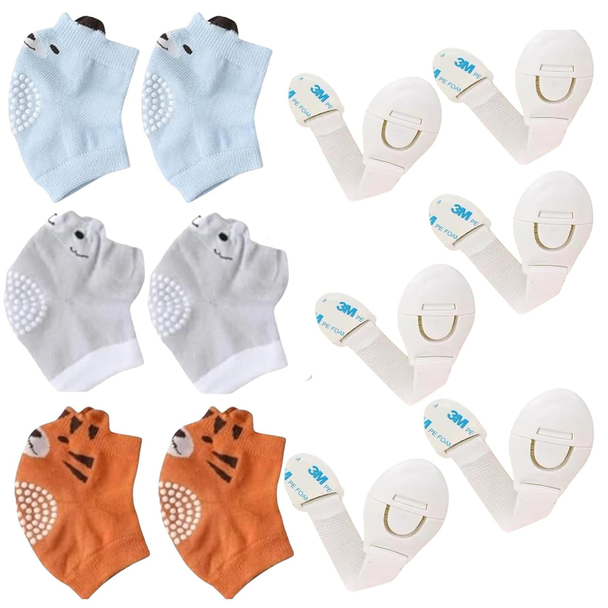 Rodilleras antideslizantes para gatear bebés, mochila de protección...