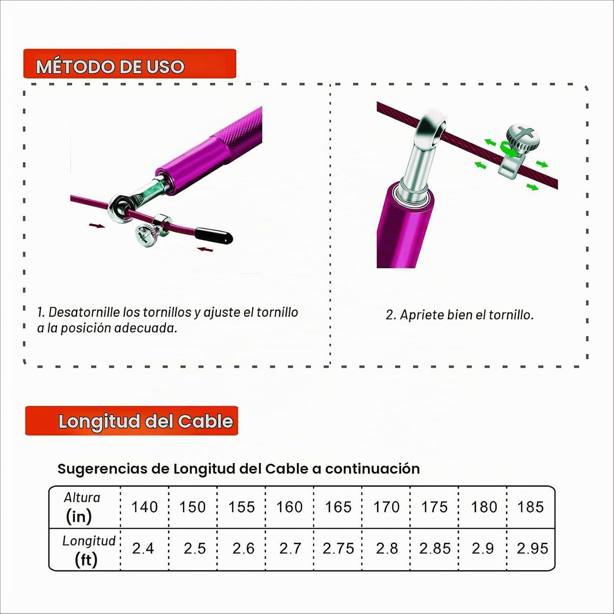 Cuerda de Saltar de Velocidad - Bola de Rodamiento Giratoria 360° -...