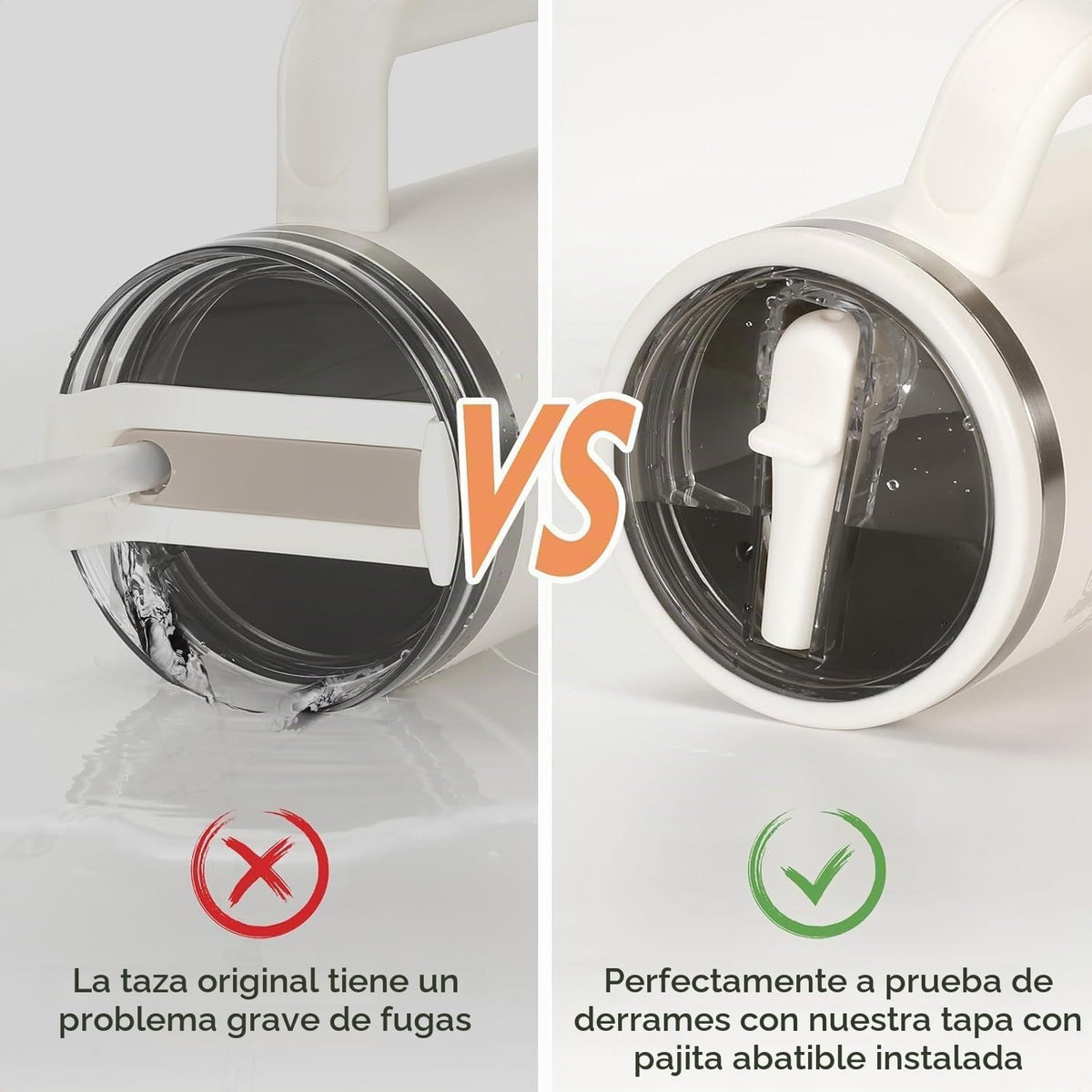 Stanley - Tapa de repuesto de 40 onzas, tapa con popote abatible a...
