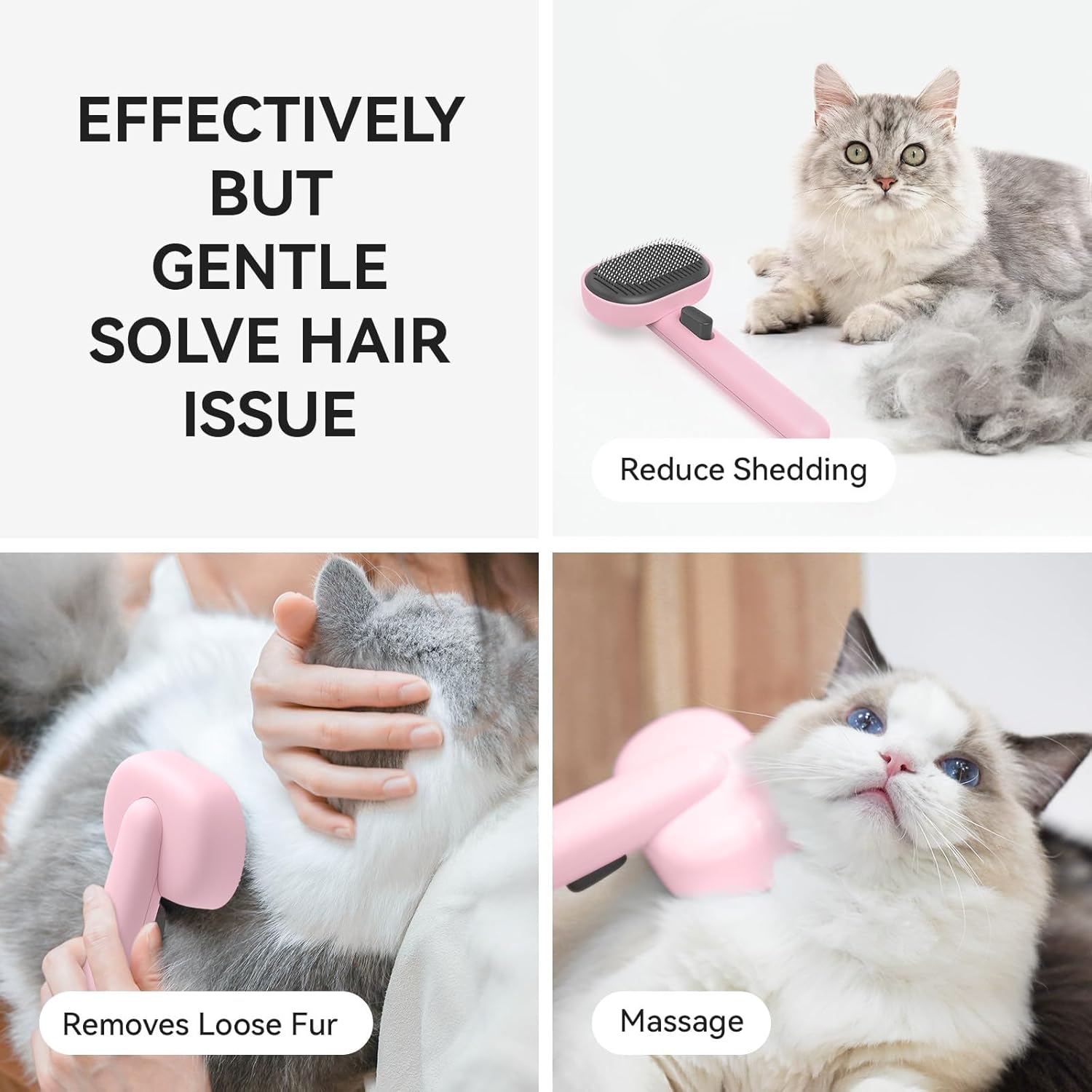 Aumuca Cepillos para Gatos de Interior, Cepillo de Pelo de Gato par...
