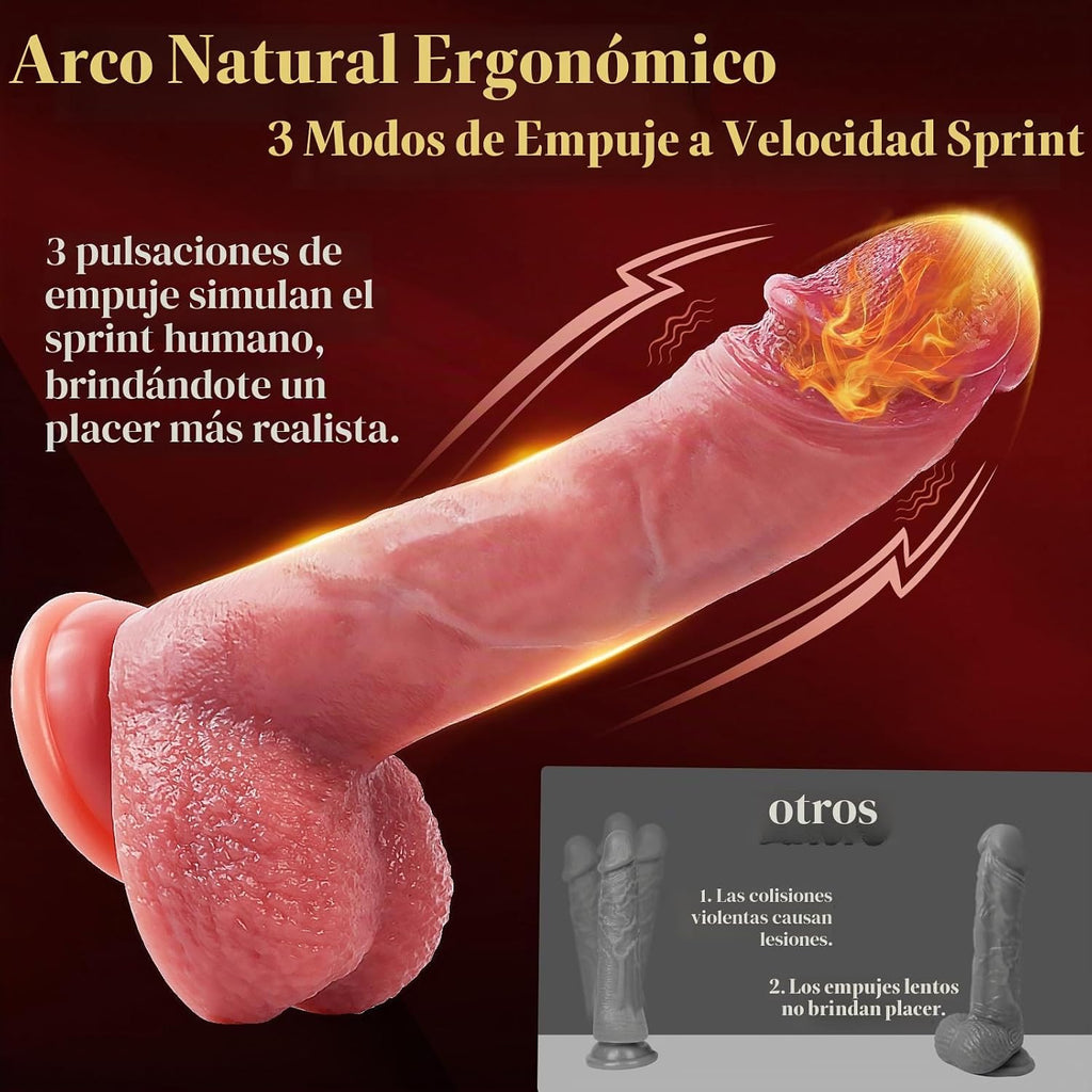 Mrgras Sex Toys Realista Empuje Punto G Consolador Vibrador Pene Co...