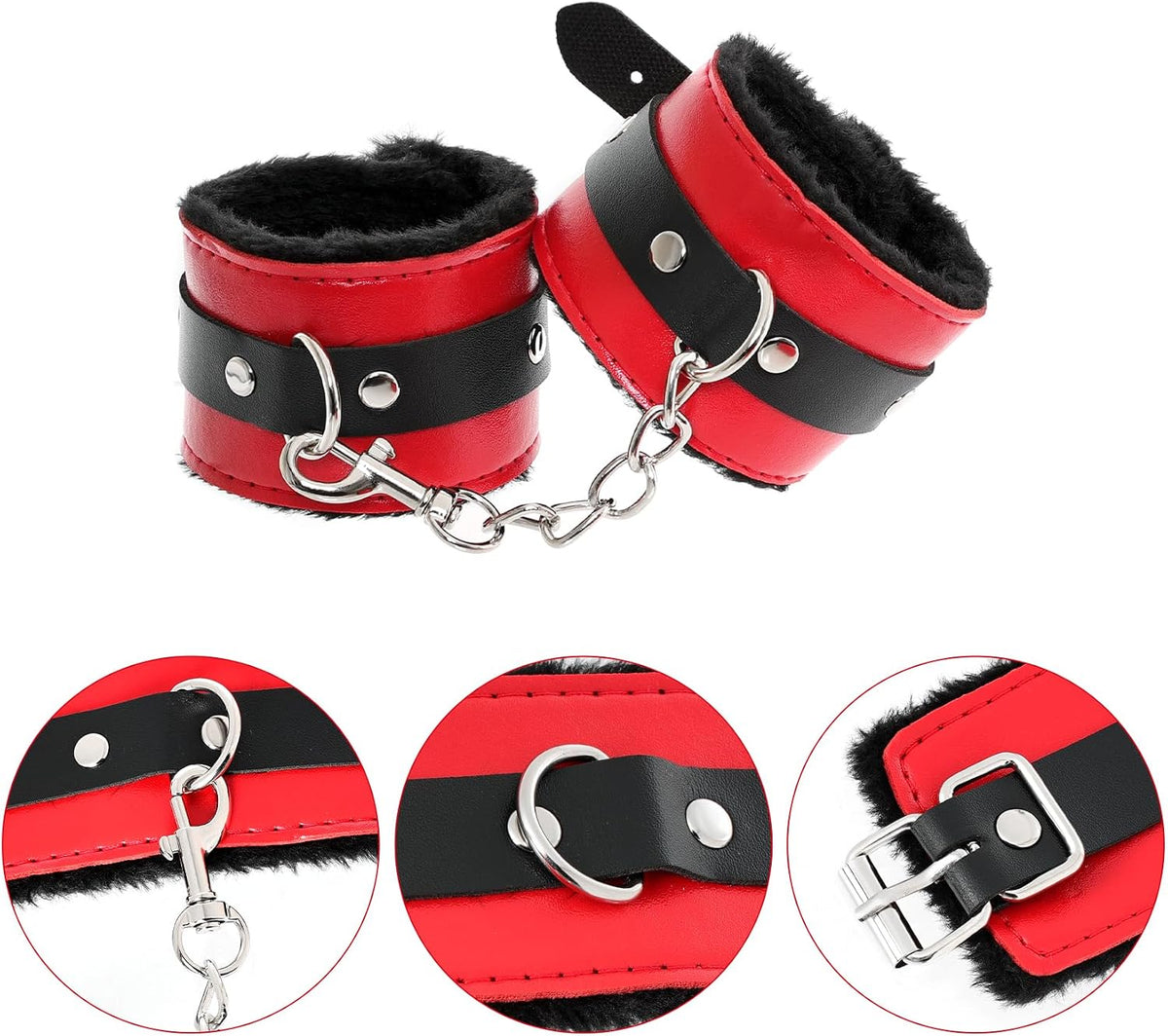 Rbenxia 12 piezas de kits de restricciones BDSM para bondage sexual...