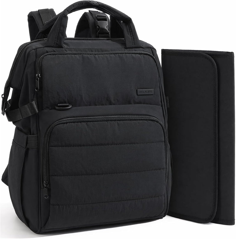 BELALIFE Mochila para pañales con cambiador, organizador para el cu...