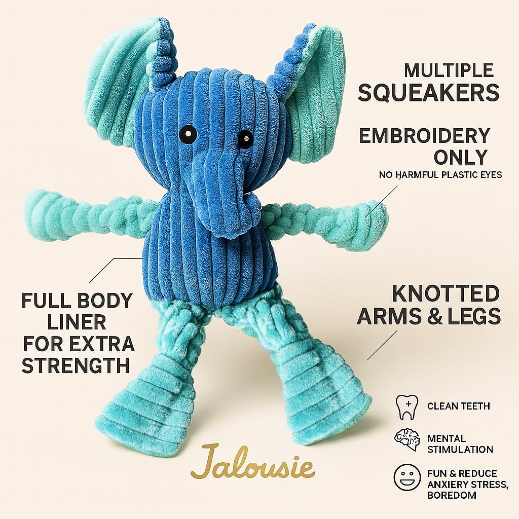 Jalousie Paquete surtido de juguetes de peluche para cachorros y ma...