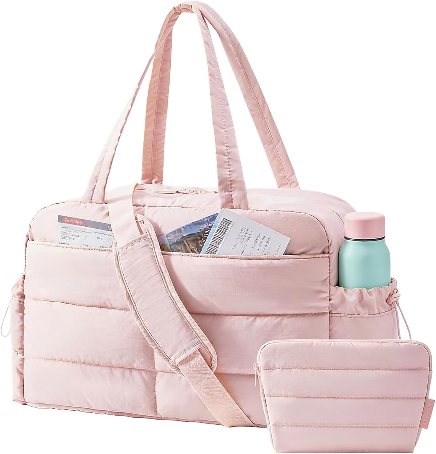 Bolsa de gimnasio BAGSMART para mujer, bolsa de lona de viaje liger...