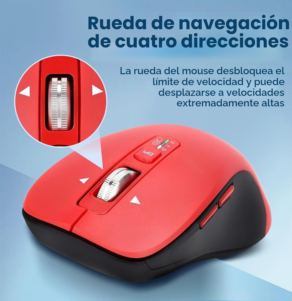 CITLLA Ratón Inalámbrico Bluetooth (USB + BT1 + BT2), Tamaño Comple...