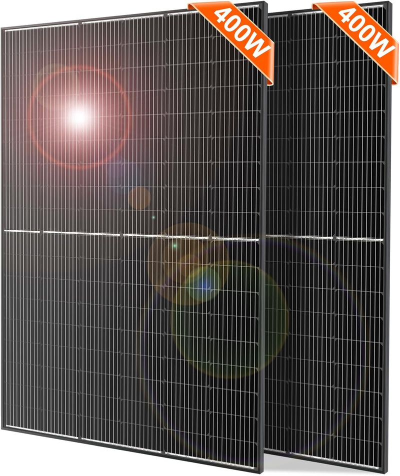 DOKIO - Paneles solares de 800 W, paquete de 2 unidades de 400 W, 3...